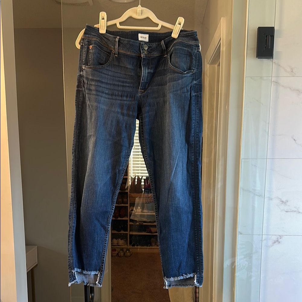 Hudson Jeans Blue Ankle Cropped Denim